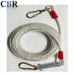 4.0mm PVC aluminum foil coated steel wire rope for dog cable leash
