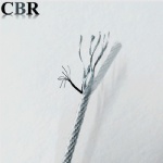 Double layer plastic coated steel wire rope 7x7