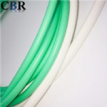 Inner and outer double-layer plastic coated steel wire rope 1x7with1x19