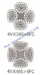 4VX39S+5FC galvanized steel wire rope