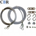 wire rope kit for clothesline,garden lines,fishing line,DIY lights